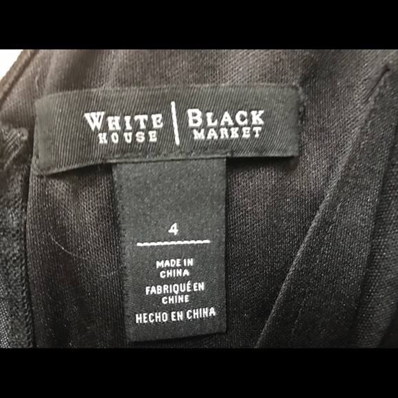 WHBM Black A-line Dress - Picture 8 of 8